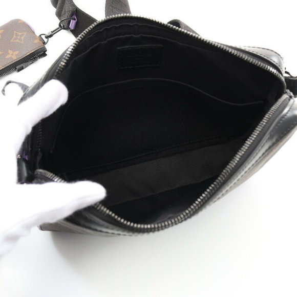 Louis Vuitton Trio Messenger Shoulder Bag Macassar Brown Black Purple - Picture 3 of 7